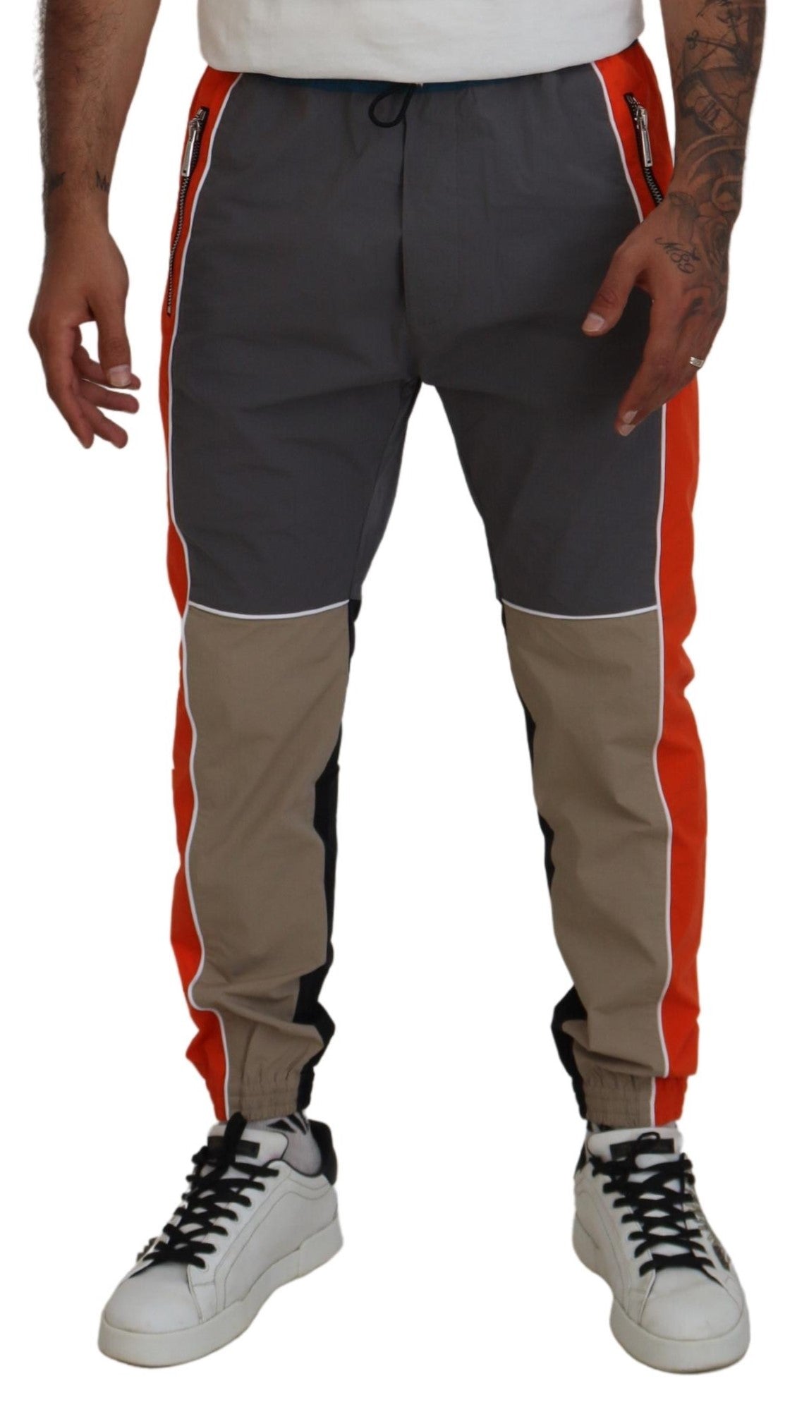 Dsquared² Mehrfarbige Patchwork-Jogginghose aus Baumwolle