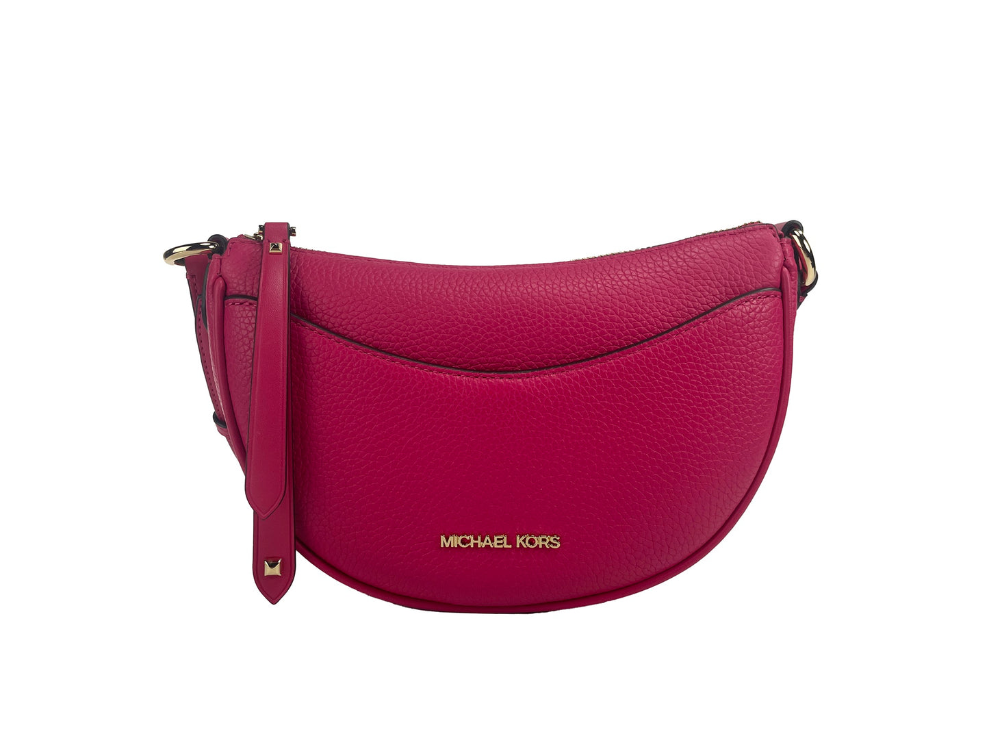 Michael Kors Dover – Kleine Umhängetasche mit Halbmond-Motiv in Rosa