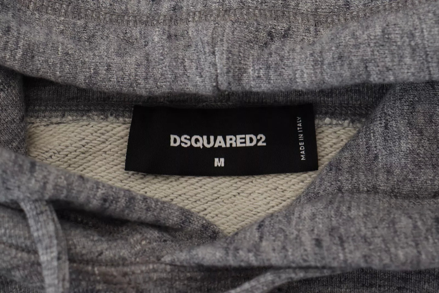 Dsquared² Grauer Baumwollpullover mit Logo-Print für Herren