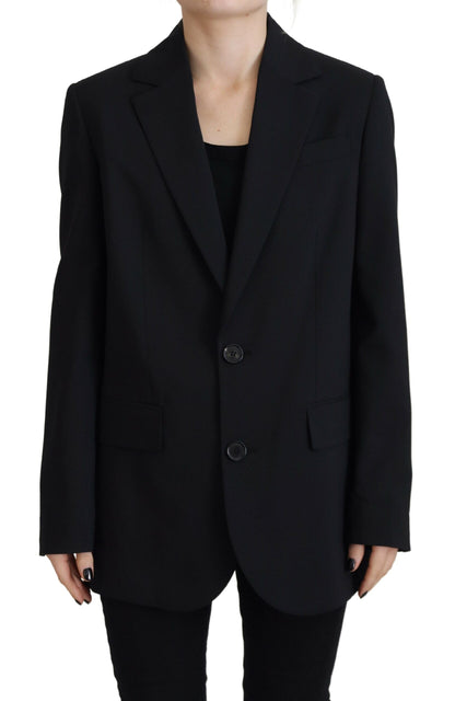 Dsquared² Einreihiger Blazer mit Blumenmuster in Schwarz