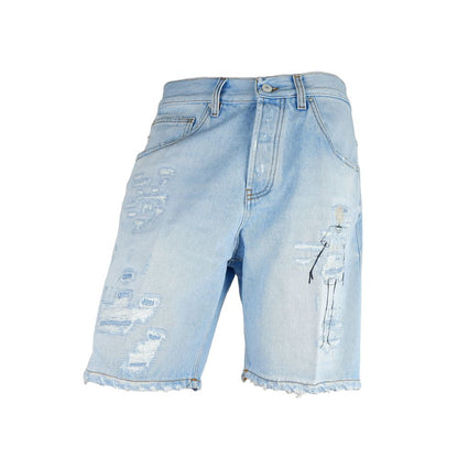 Don The Fuller Herren-Bermudashorts aus blauer Baumwolle