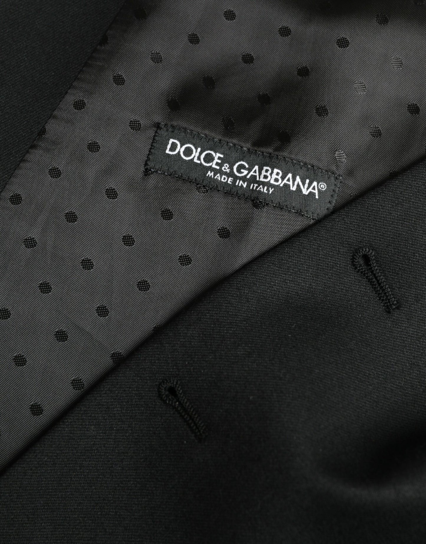 Dolce &amp; Gabbana Schwarze Seidenweste, formelle Weste