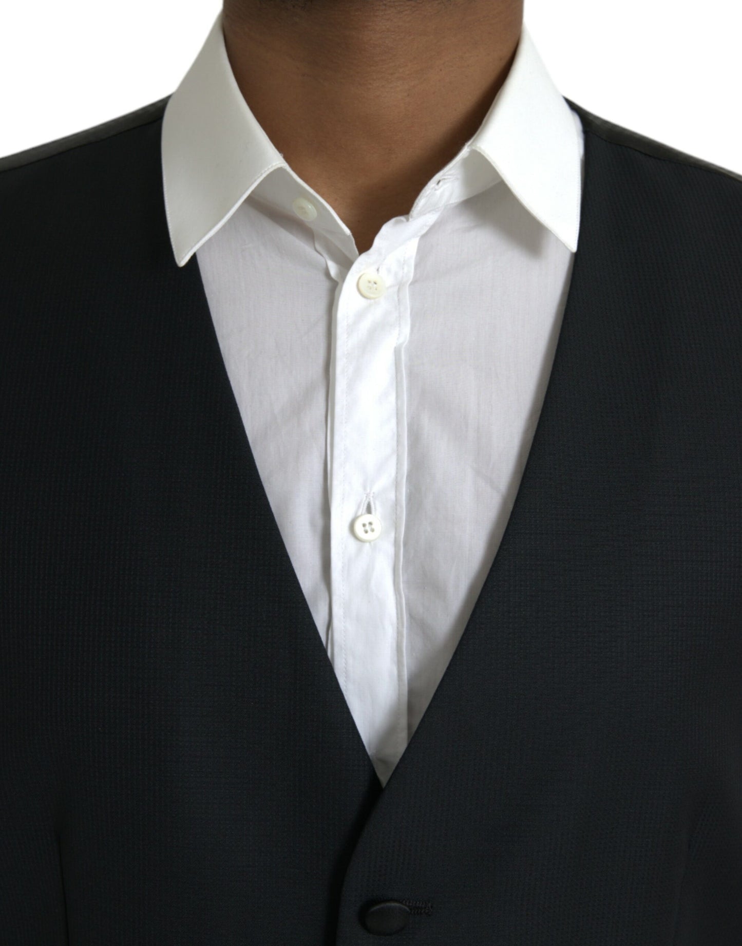 Dolce &amp; Gabbana Schwarze Wollweste, formelle Weste