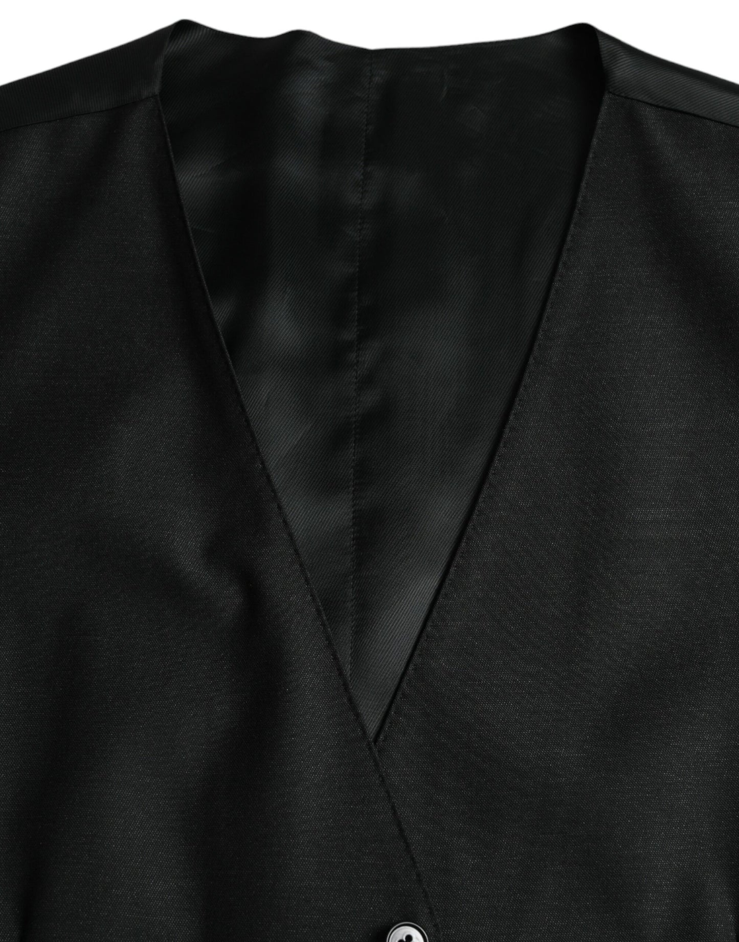 Dolce &amp; Gabbana Schwarze Wollweste, formelle Weste