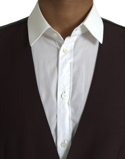 Dolce &amp; Gabbana Braune Wollweste, formelle Weste