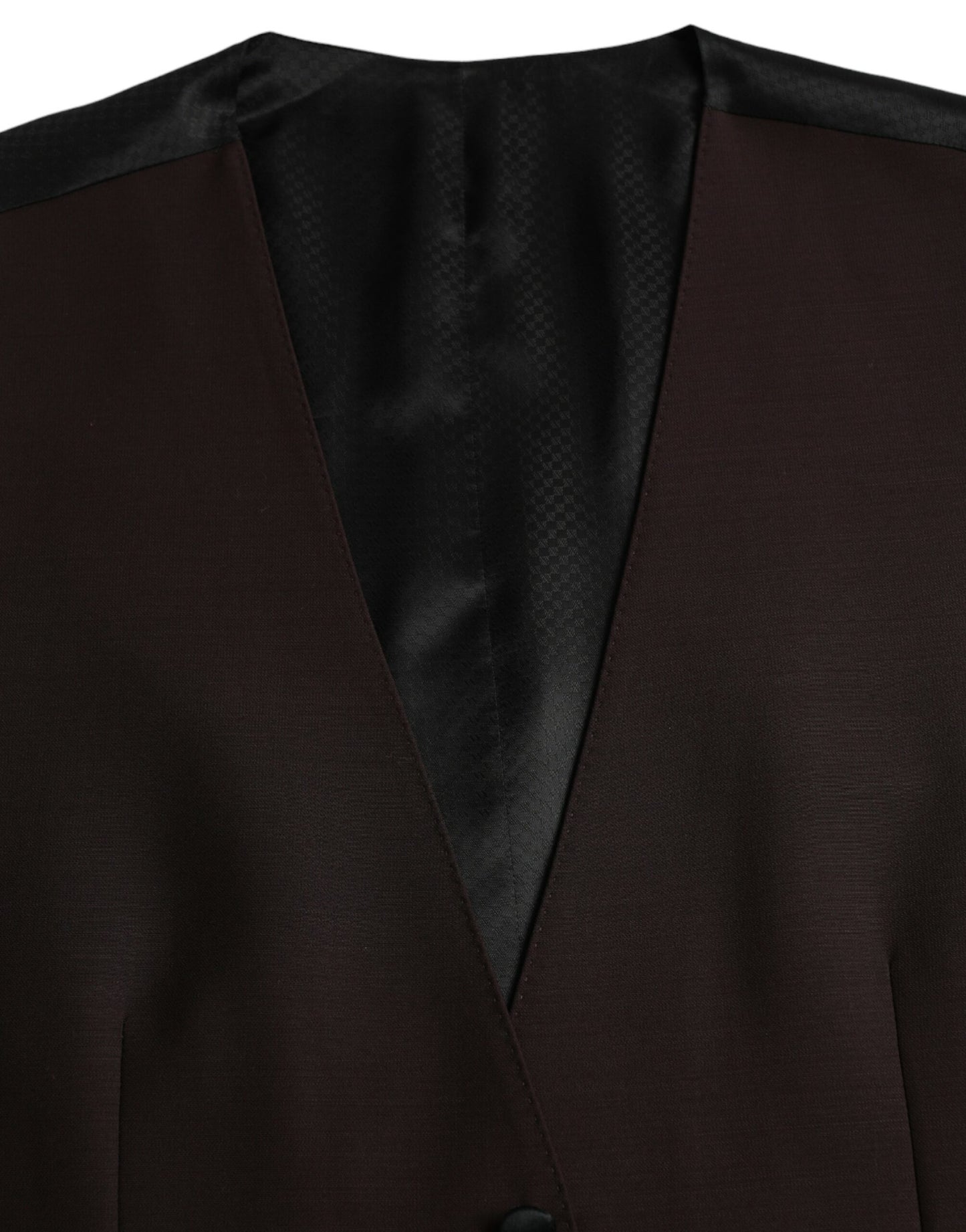 Dolce &amp; Gabbana Braune Wollweste, formelle Weste