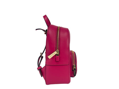 Michael Kors – Jaycee Mini XS – Rucksacktasche aus gekrispeltem Leder mit Reißverschlusstasche