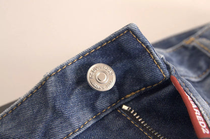 Dsquared² – Blaue, verkürzte Twiggy-Jeans mit mittlerer Taille