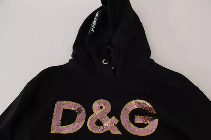 Dolce &amp; Gabbana DG Pailletten-Kapuzenpullover