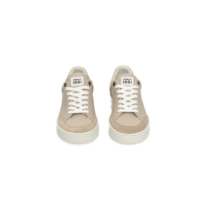 Cerruti 1881 Beige Rindsleder Damen Sneaker