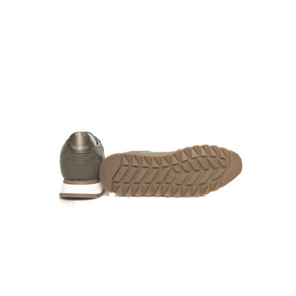 Cerruti 1881 Beige Rindsleder Damen Sneaker