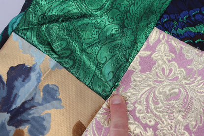 Dolce &amp; Gabbana – Mehrfarbiges Mini-Etuikleid im Jacquard-Patchwork-Stil