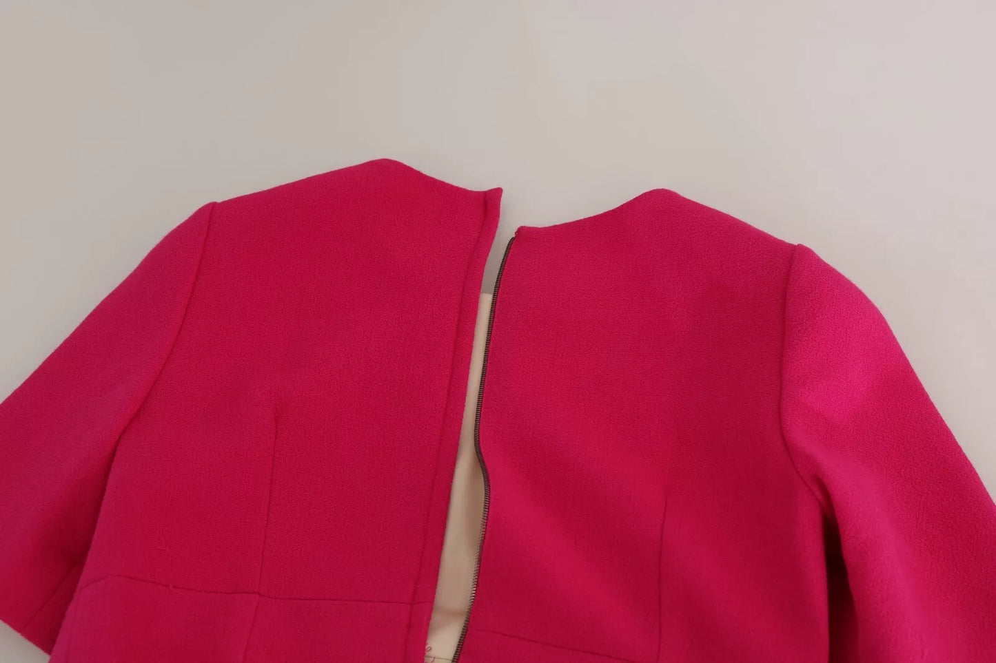 Dolce &amp; Gabbana Pink Italia Forever Etuikleid mit Kristallen