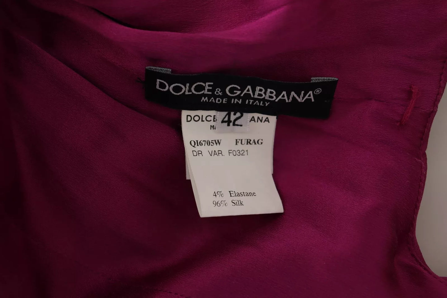 Dolce &amp; Gabbana – Etuikleid im Meerjungfrauen-Stil aus Stretch-Seide in Fuchsia