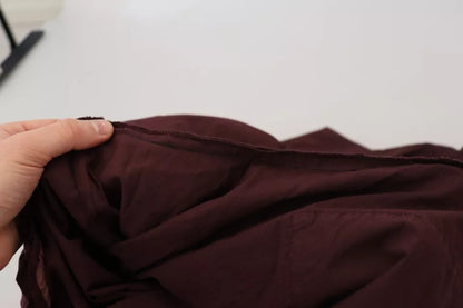 Dolce &amp; Gabbana Bordeaux Cargo Jogger Hose Baumwollhose