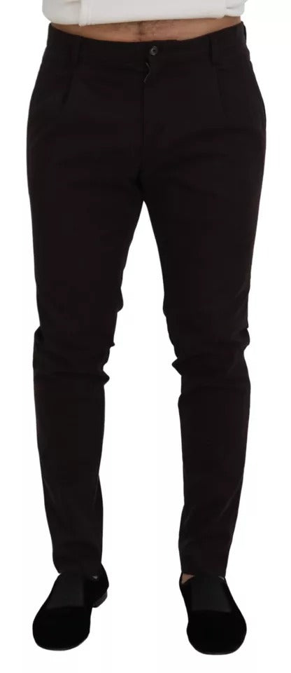 Dolce &amp; Gabbana Braune Skinny-Jeans aus Baumwollstretch für Herren