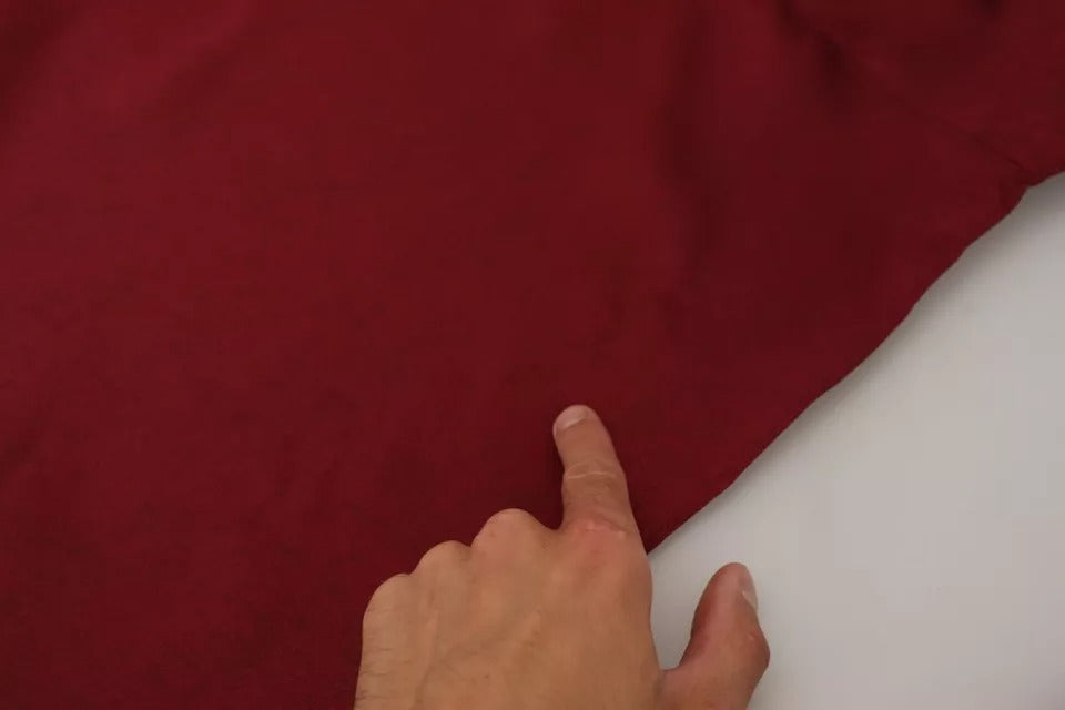 Dolce &amp; Gabbana Bordeauxfarbenes Langarm-Herrenhemd aus Baumwolle