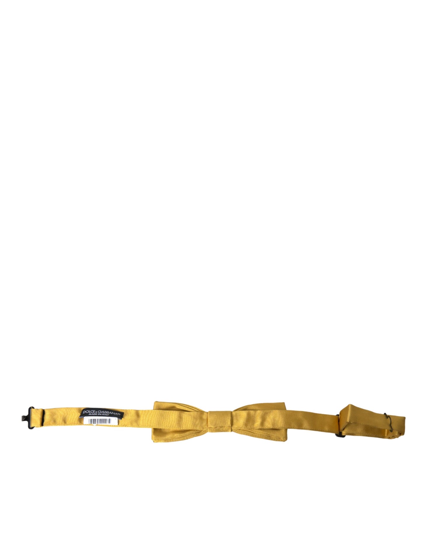 Dolce &amp; Gabbana Gelbe Herrenfliege aus Seide mit verstellbarem Hals