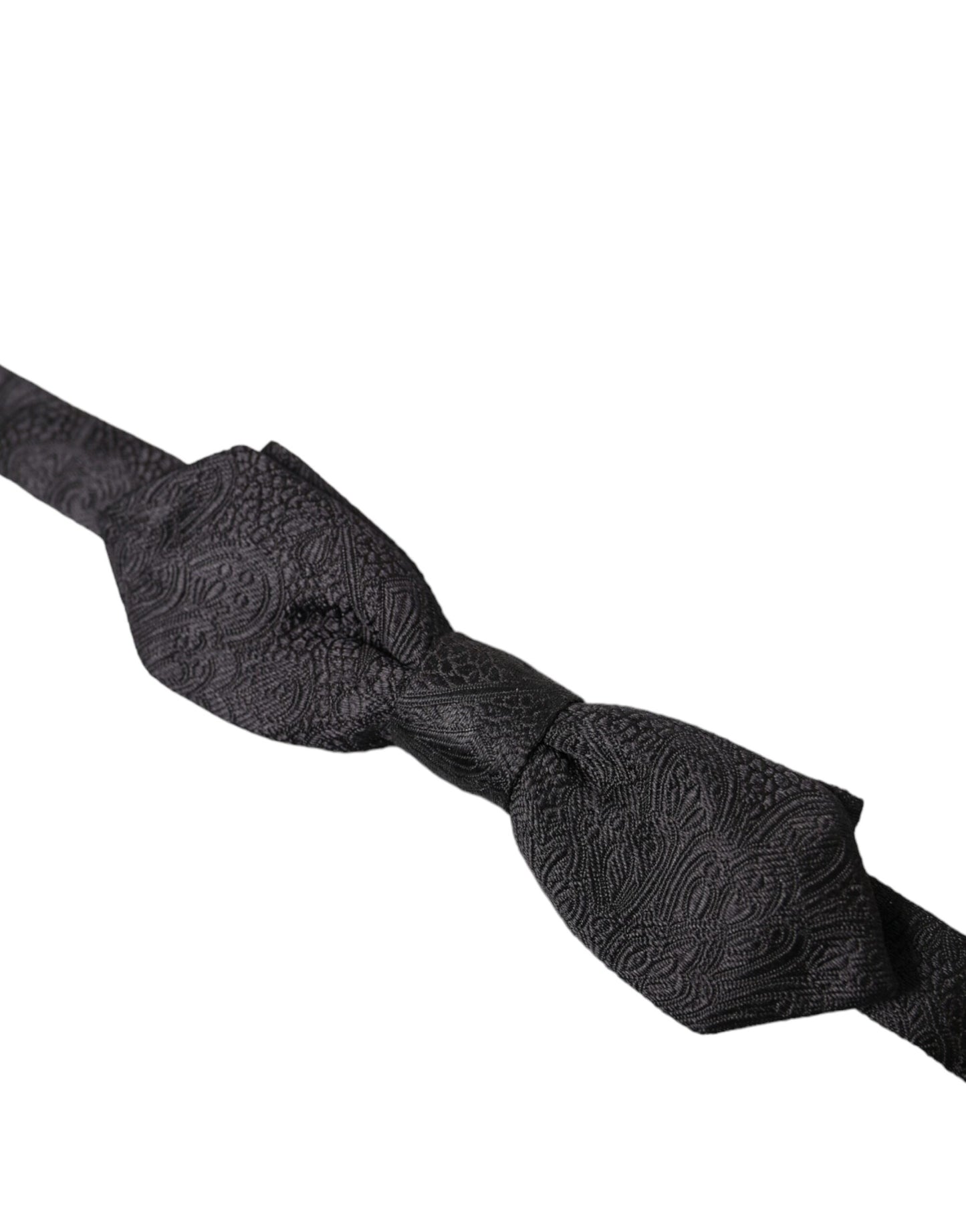 Dolce &amp; Gabbana – Verstellbare Fliege aus schwarzer Brokatseide