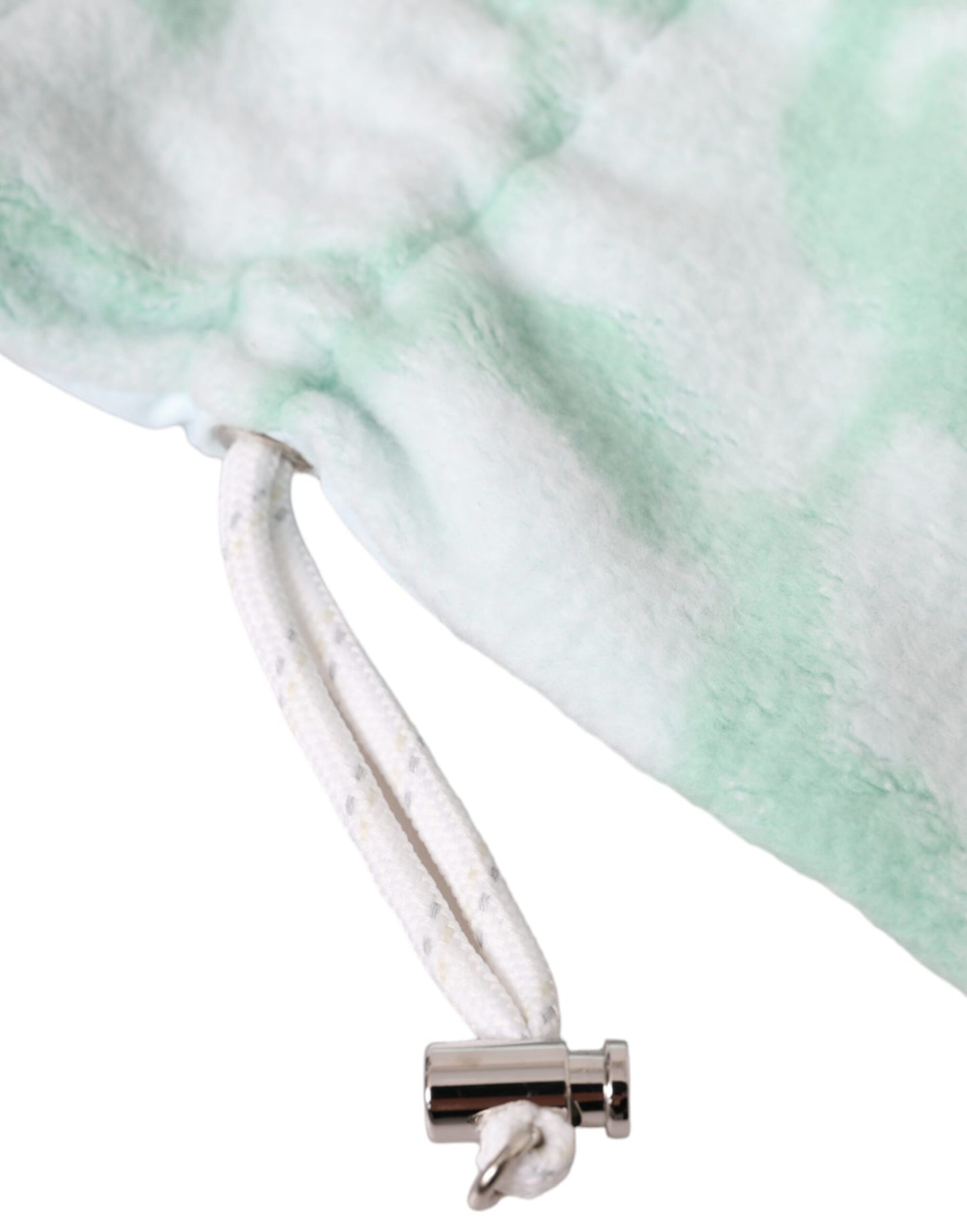 Dolce &amp; Gabbana – Weiße Fäustlinge aus Nylonfleece in Handgelenkslänge