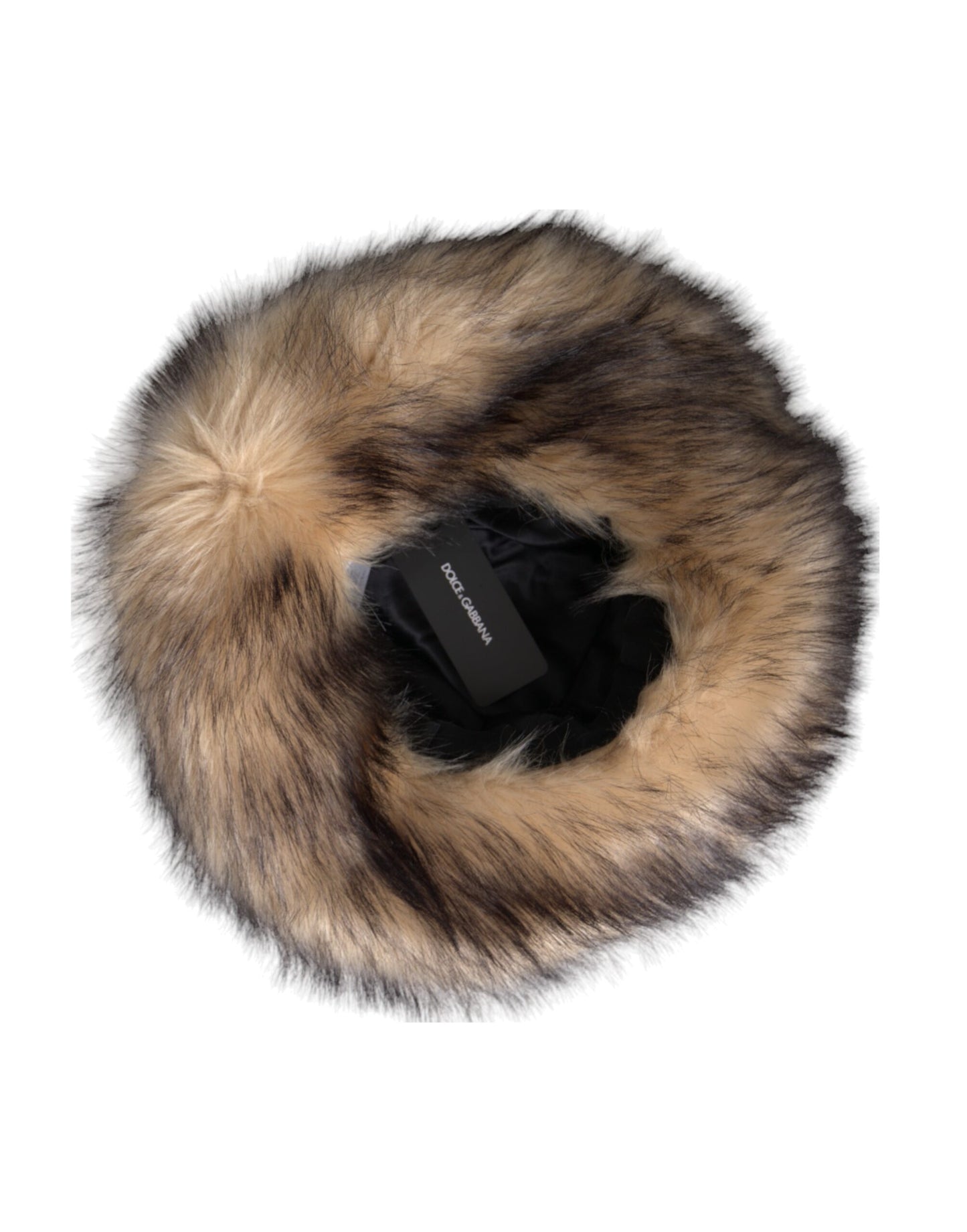 Dolce &amp; Gabbana – Fedora-Hut aus Modacryl und Kunstpelz in Braun
