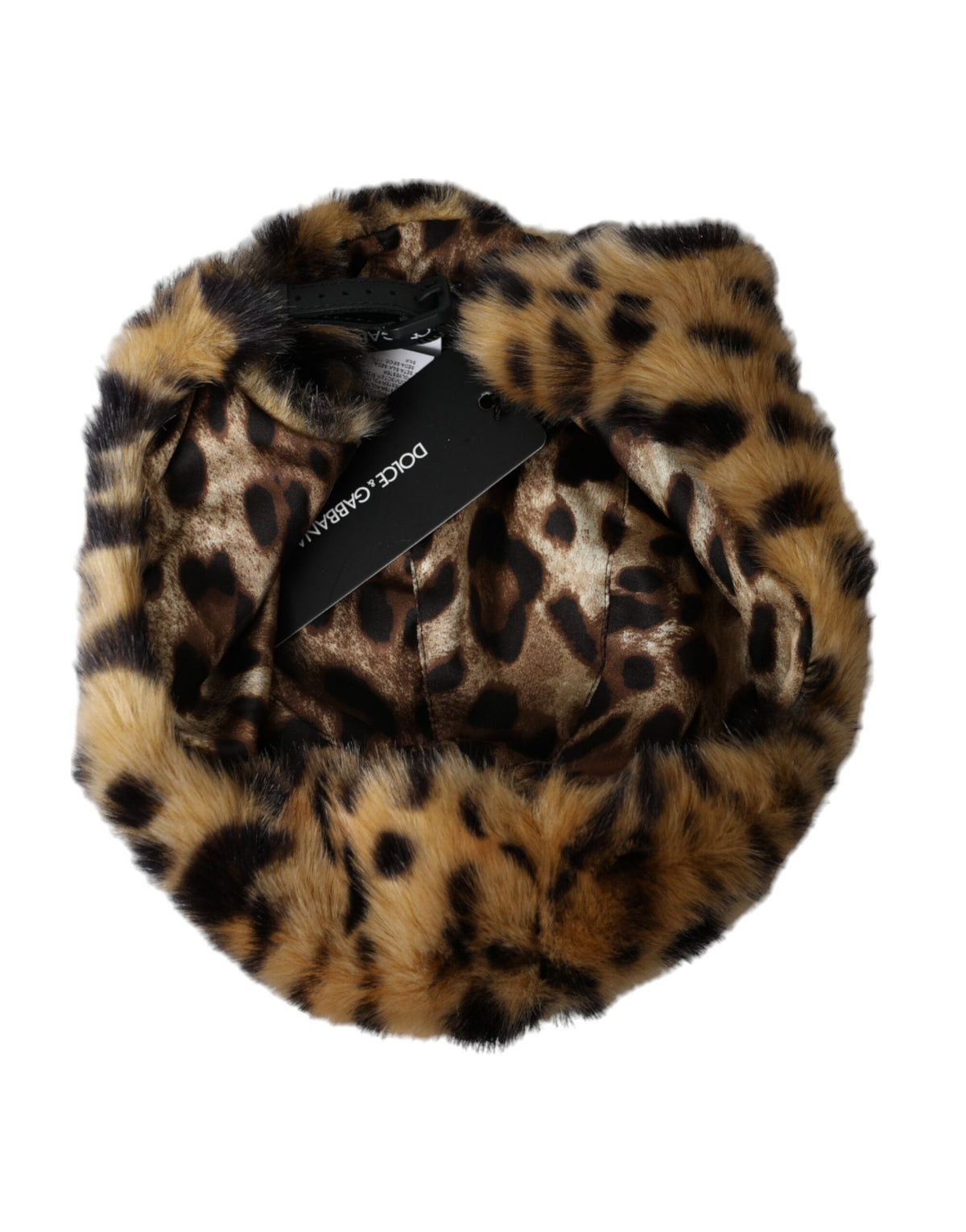 Dolce &amp; Gabbana Brauner Leopardenfell-Fischerhut für Damen