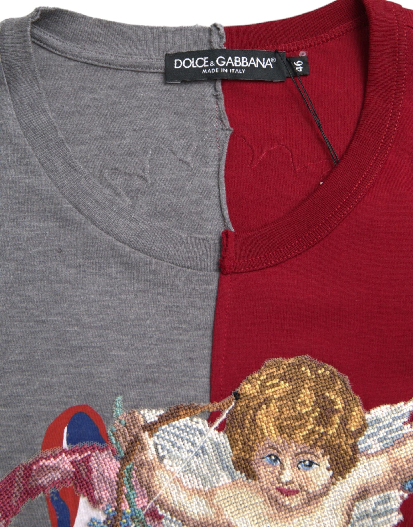 Dolce &amp; Gabbana – Kurzärmliges T-Shirt mit mehrfarbiger Grafik