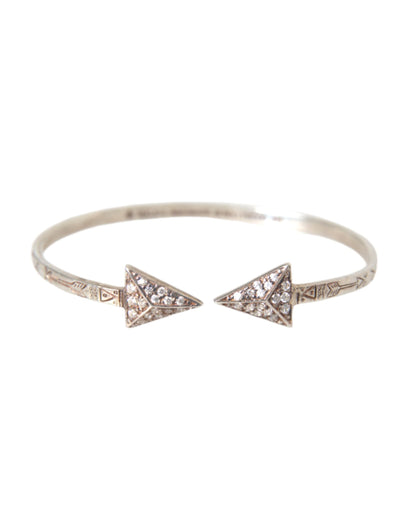 Nialaya Armreif mit Pfeil-Kristall, 925er Silber, für Damen