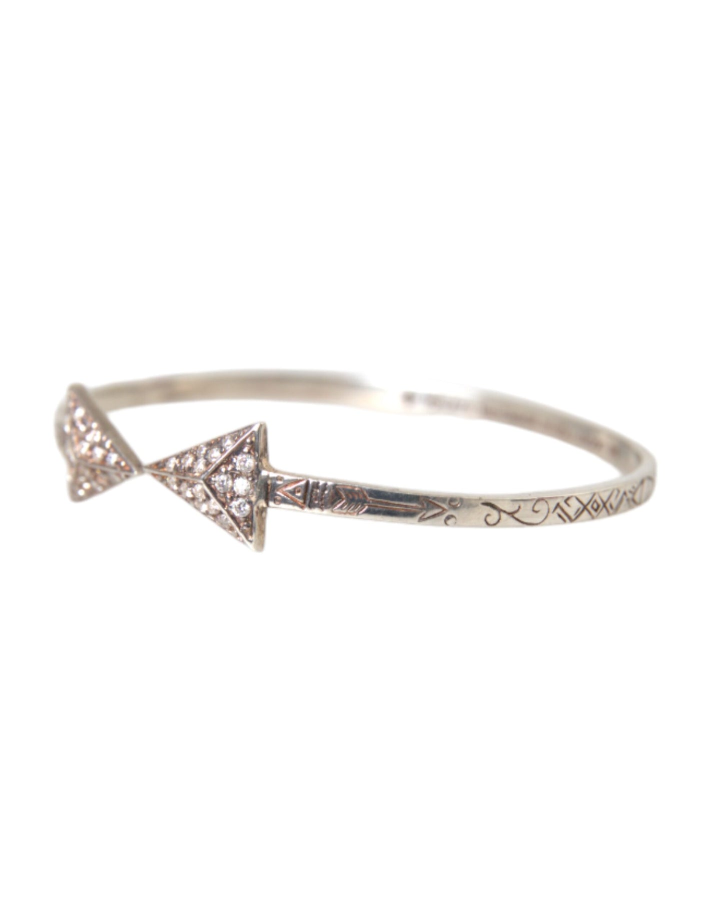 Nialaya Armreif mit Pfeil-Kristall, 925er Silber, für Damen