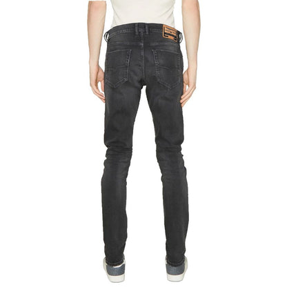 Diesel Black Cotton Men Jeans