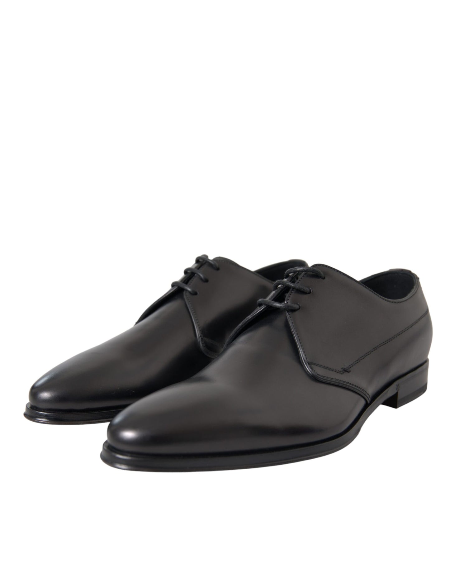 Dolce &amp; Gabbana – Derby-Schuhe aus schwarzem Leder für formelle Anlässe