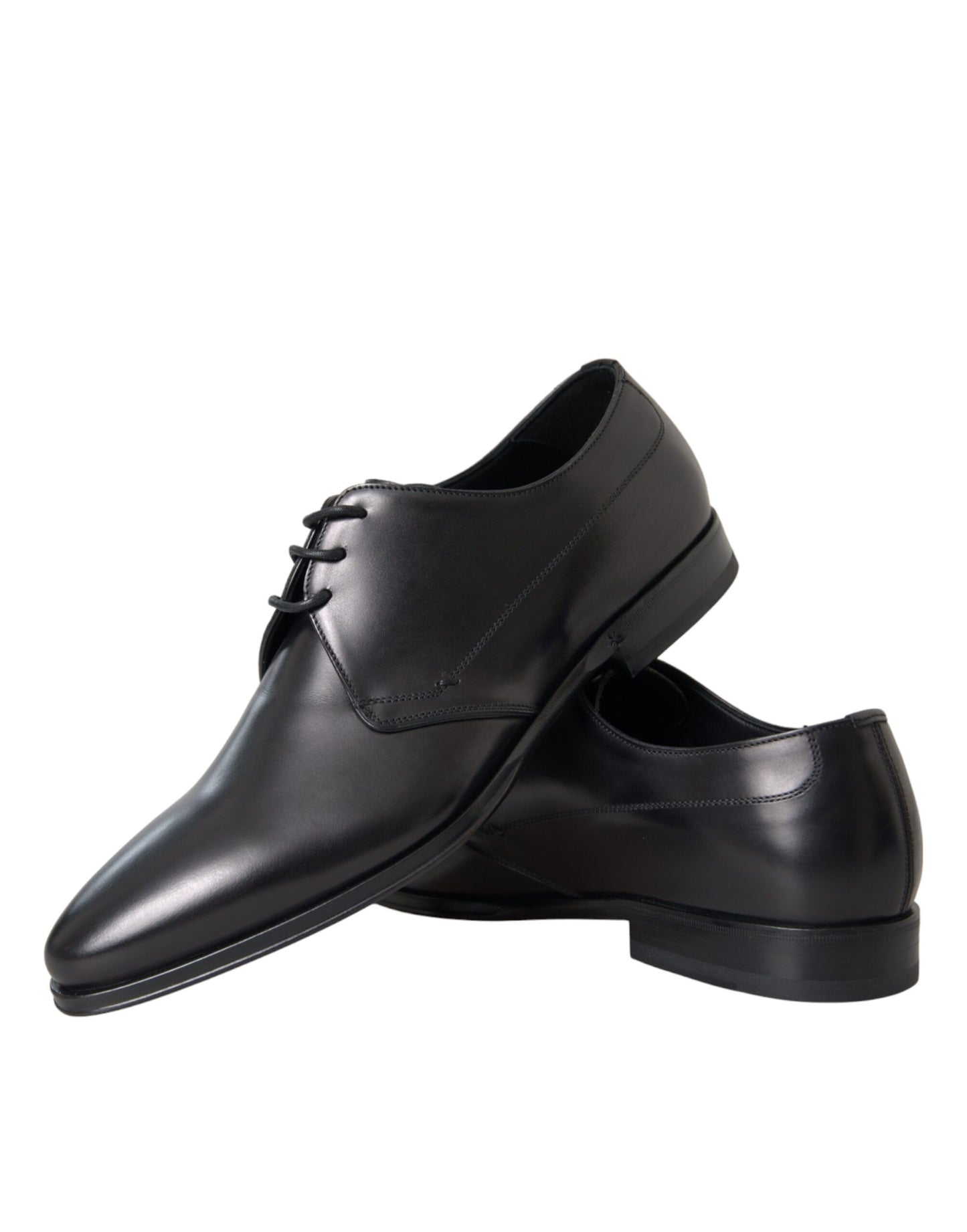 Dolce &amp; Gabbana – Derby-Schuhe aus schwarzem Leder für formelle Anlässe