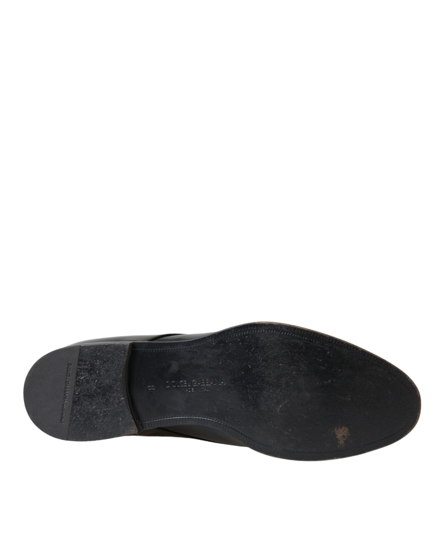 Dolce &amp; Gabbana – Derby-Schuhe aus schwarzem Lackleder für formelle Anlässe