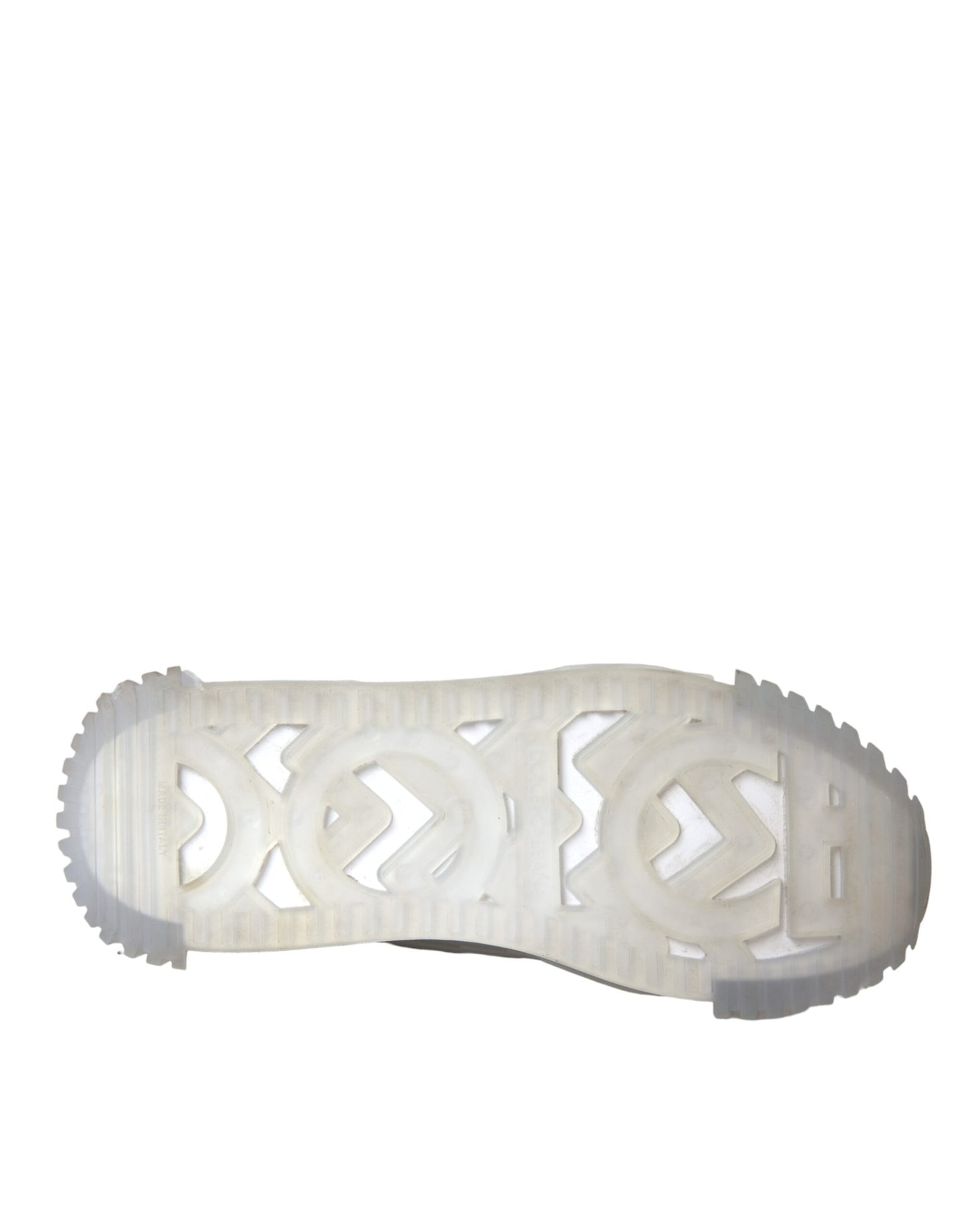 Dolce &amp; Gabbana – NS1 – Niedrige Sneakers aus Nylon in Silber und Schwarz Herrenschuhe