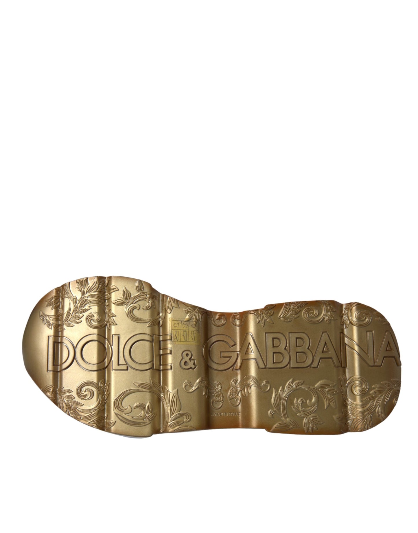 Dolce &amp; Gabbana – Daymaster – Sneaker aus Leder in Weißgold