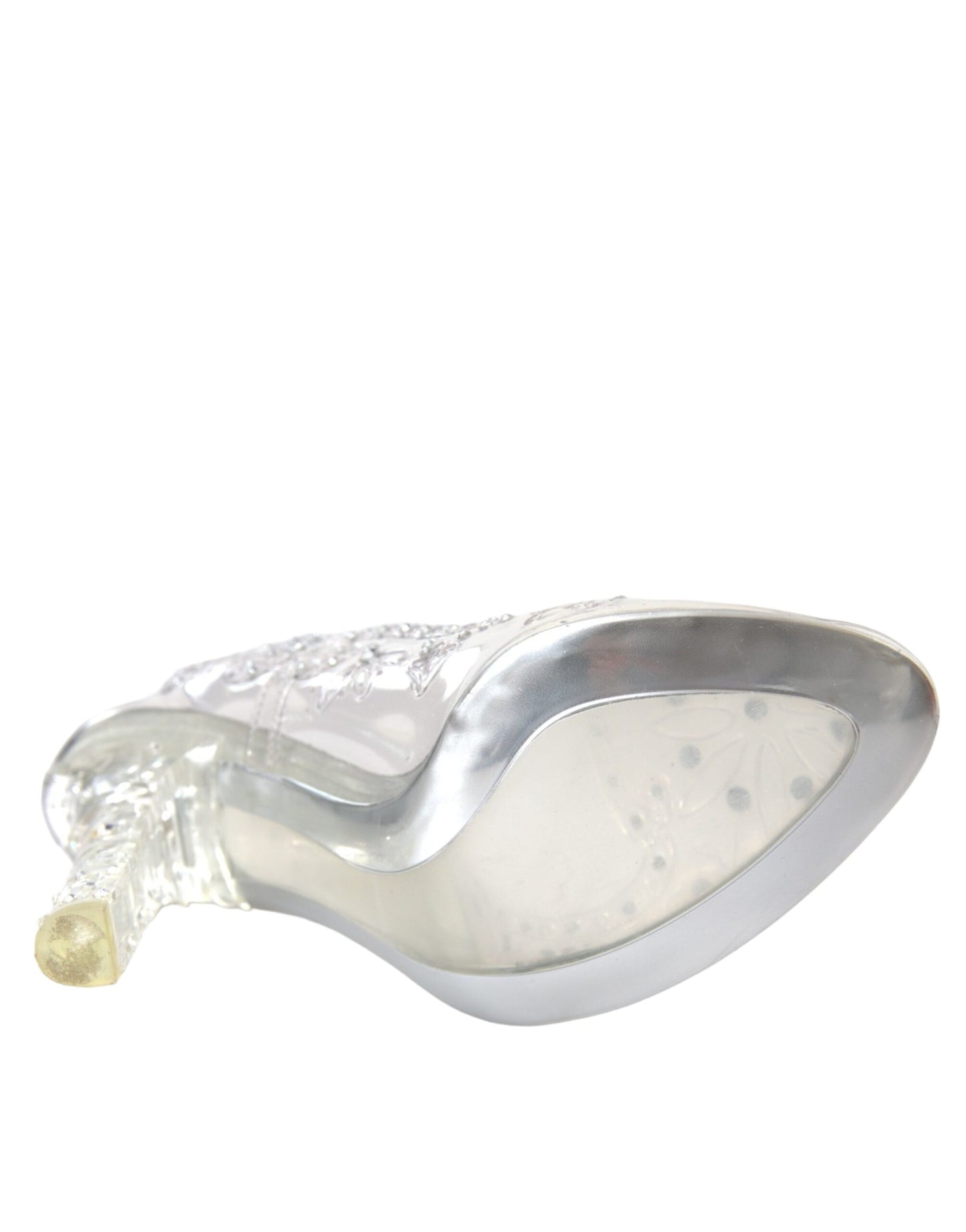 Dolce &amp; Gabbana – CINDERELLA-Schuhe mit transparenten, floralen Kristallabsätzen