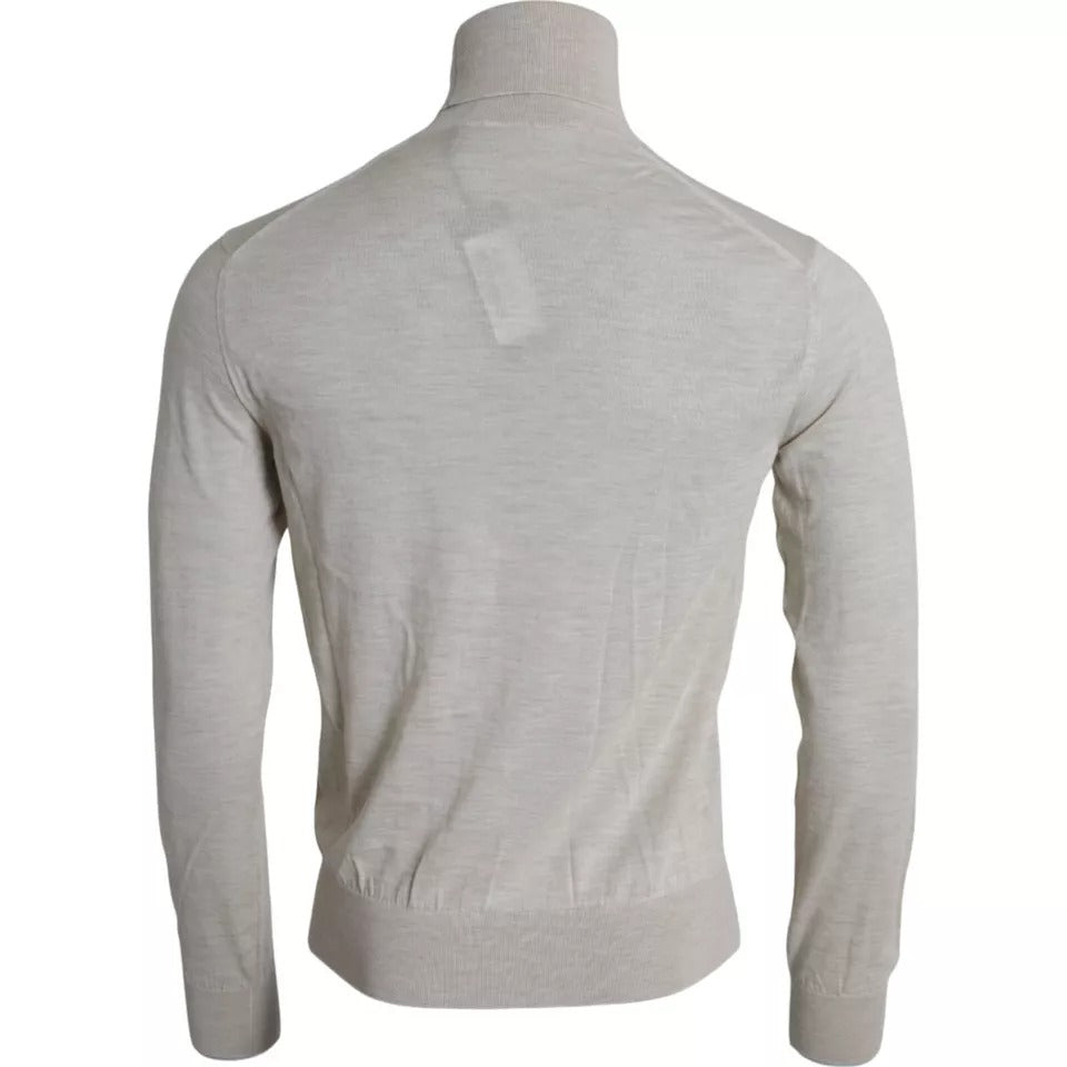 Dolce &amp; Gabbana Pullover Beige Kaschmir Rollkragenpullover