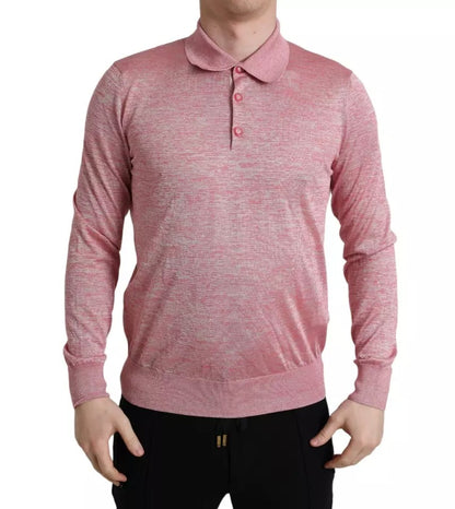 Dolce &amp; Gabbana Rosa Polyester Kragen Herren Pullover Pullover