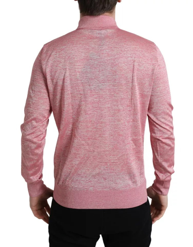 Dolce &amp; Gabbana Rosa Polyester Kragen Herren Pullover Pullover