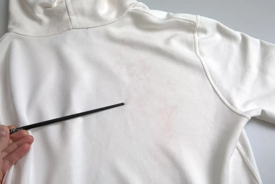 Dolce &amp; Gabbana Weißer Caesar-Kapuzenpullover aus Baumwolle