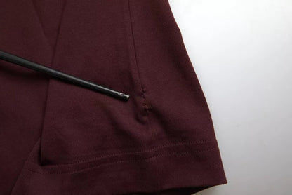 Dolce &amp; Gabbana – Kastanienbraunes T-Shirt mit Rundhalsausschnitt und Blumenmuster in Kronenform für Herren