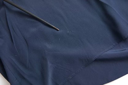 Dolce &amp; Gabbana – Blaues Blusenoberteil mit langen Ärmeln und Ascot-Kragen