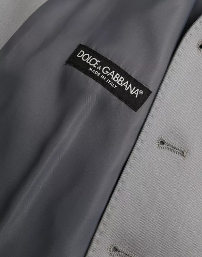Dolce &amp; Gabbana Hellblaue Weste aus Wolle für formelle Anlässe