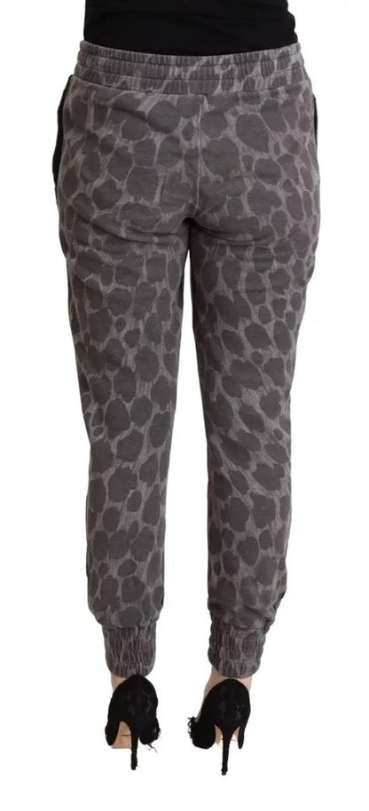 Dolce &amp; Gabbana Jogginghose mit grauem Leopardenmuster