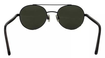 Dolce &amp; Gabbana Sonnenbrille DG2245, mattschwarzer Stahlrahmen, grüne Gläser