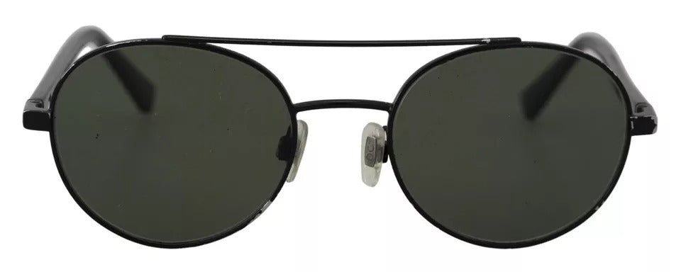 Dolce &amp; Gabbana Sonnenbrille DG2245, mattschwarzer Stahlrahmen, grüne Gläser