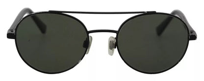 Dolce &amp; Gabbana Sonnenbrille DG2245, mattschwarzer Stahlrahmen, grüne Gläser