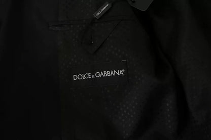 Dolce &amp; Gabbana – Schwarzer Slim Fit-Blazer aus Wolle mit Revers