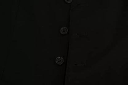 Dolce &amp; Gabbana – Schwarze, einfarbige Weste „STAFF“ in schmaler Passform