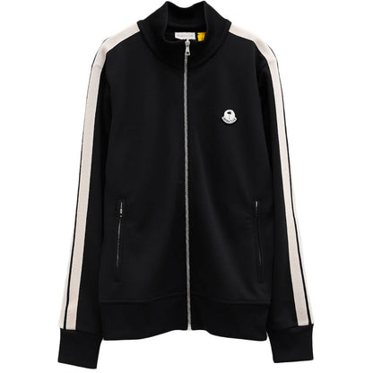 Moncler x Palm Angels Schwarzer Polyester-Herrenpullover